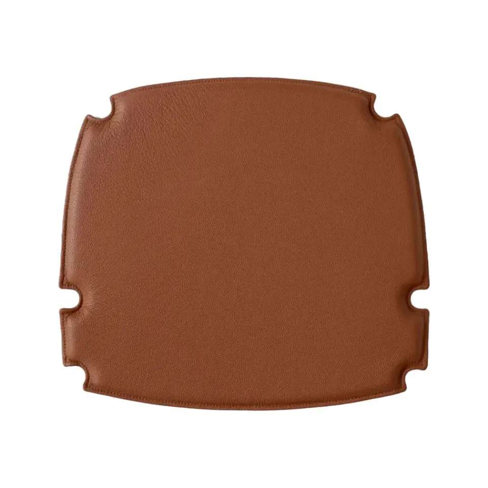 Cojín para silla Drawn HM4, Cuero cognac*&Tradition Online