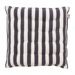 Cojín para silla 40x40 cm, Blanco natural-gris oscuro*ERNST Clearance