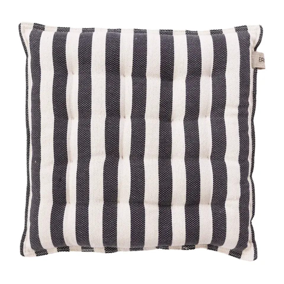Cojín para silla 40x40 cm, Blanco natural-gris oscuro*ERNST Clearance