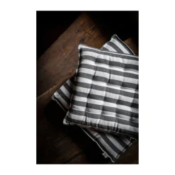 Cojín para silla 40x40 cm, Blanco natural-gris oscuro*ERNST Clearance