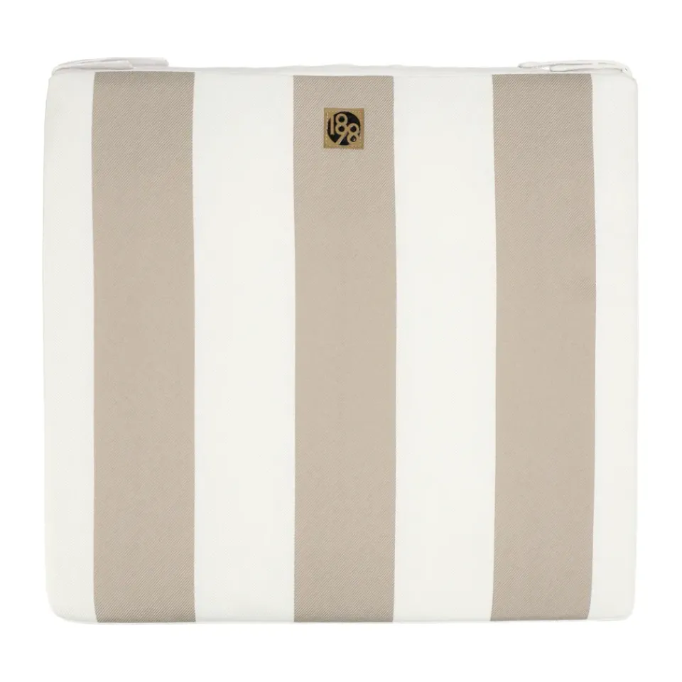 Cojín para silla Lunda 42x45 cm, Taupe striped*1898 Sale