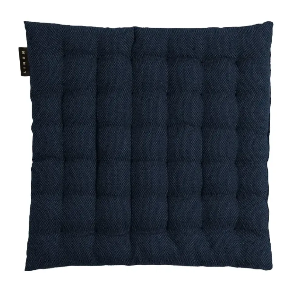 Cojín para silla Pepper 40x40 cm, marino oscuro*Linum