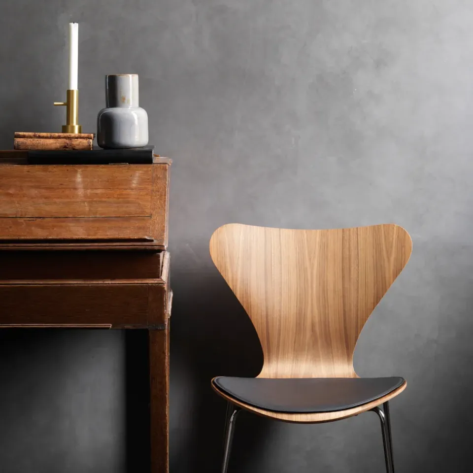 Cojín para silla Series 7 cuero, Black*Fritz Hansen Best
