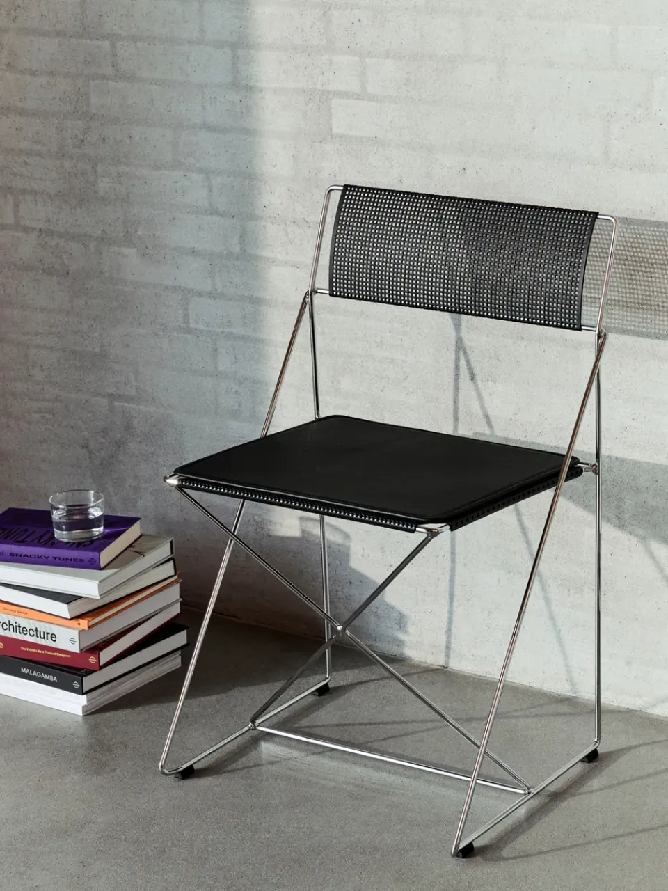 Cojín para silla X-Line Indoor, Black leather*HAY Clearance