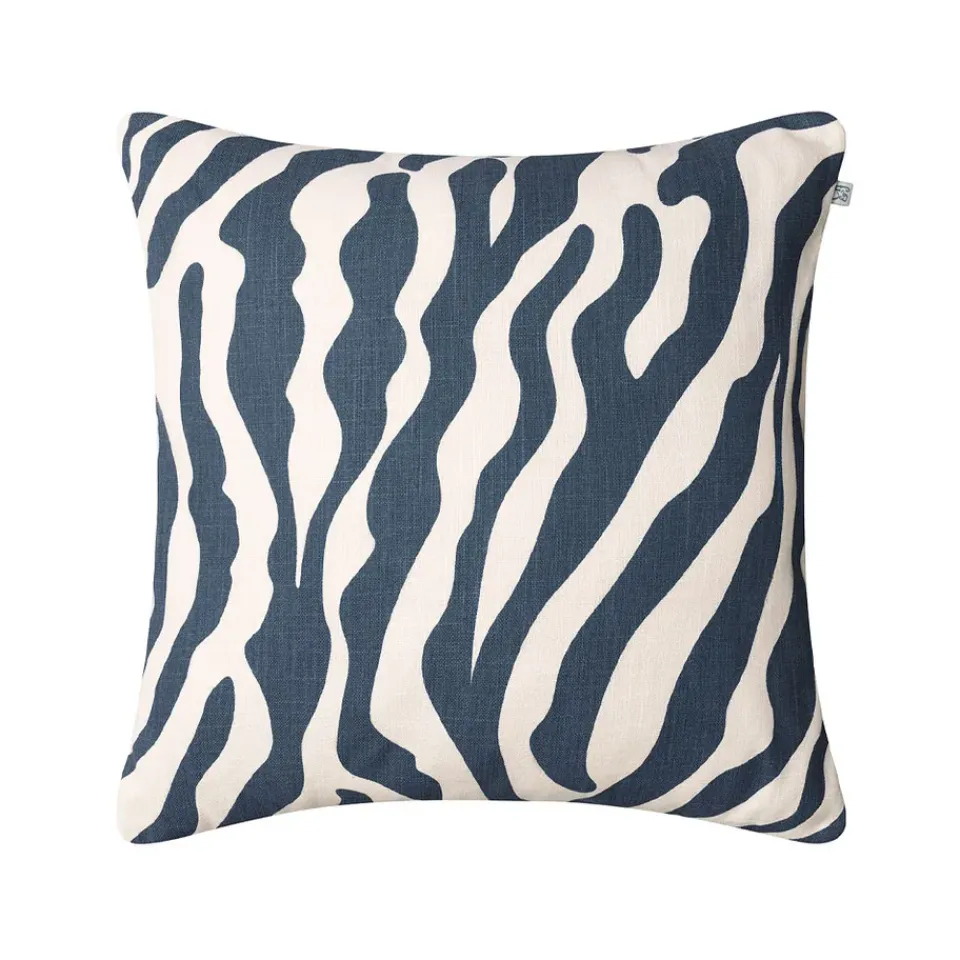 Cojín Zebra Outdoor 50x50 cm, Blue/off white, 50 cm*Chhatwal & Jonsson Sale