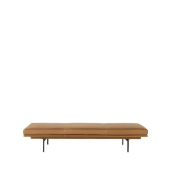 Diván Outline, Refine leather cognac-Black*Muuto Outlet