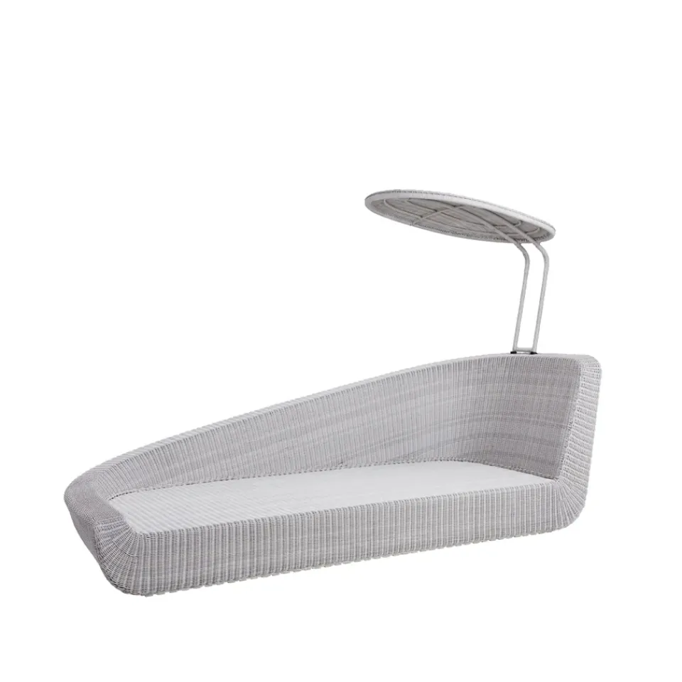 Diván Savannah, White grey, derecho*Cane-line Clearance