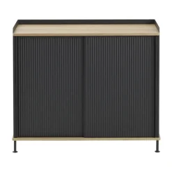Enfold Sideboard 100x45x85 cm, Laquered oak-anthracite black*Muuto Online