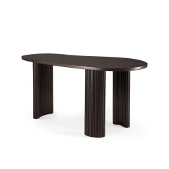 Escritorio Boomerang, Caoba teñida en oscuro, 160x83x76 cm*Ethnicraft Hot