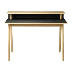 Escritorio C68 Nørrebro, Nero-oak nature lacquered*FDB Møbler Outlet