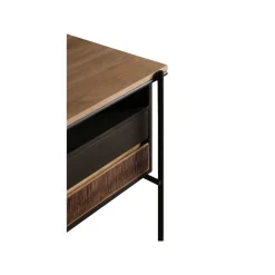 Escritorio con cajones Oscar , Teak - patas de metal negras*Ethnicraft Hot