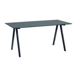 Escritorio CPH10 2.0, 80x160 cm, Smokey blue linoleum-Deep blue*HAY Best