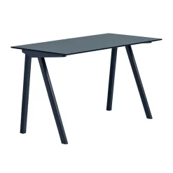 Escritorio CPH90 2.0, 65x130 cm, Smokey blue linoleum-Deep blue*HAY Best