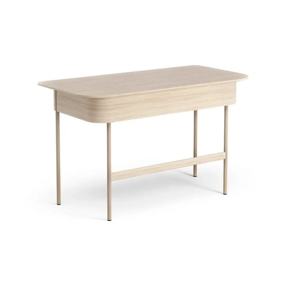 Escritorio Luna con cajón, Roble pigmentado blanco*Swedese Best