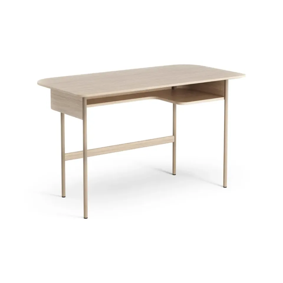 Escritorio Luna, Roble pigmentado blanco*Swedese Best