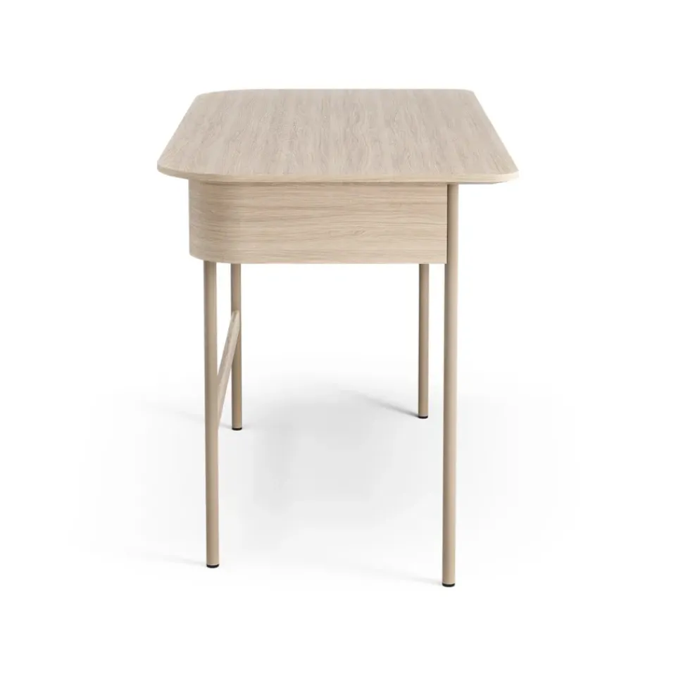 Escritorio Luna, Roble pigmentado blanco*Swedese Best