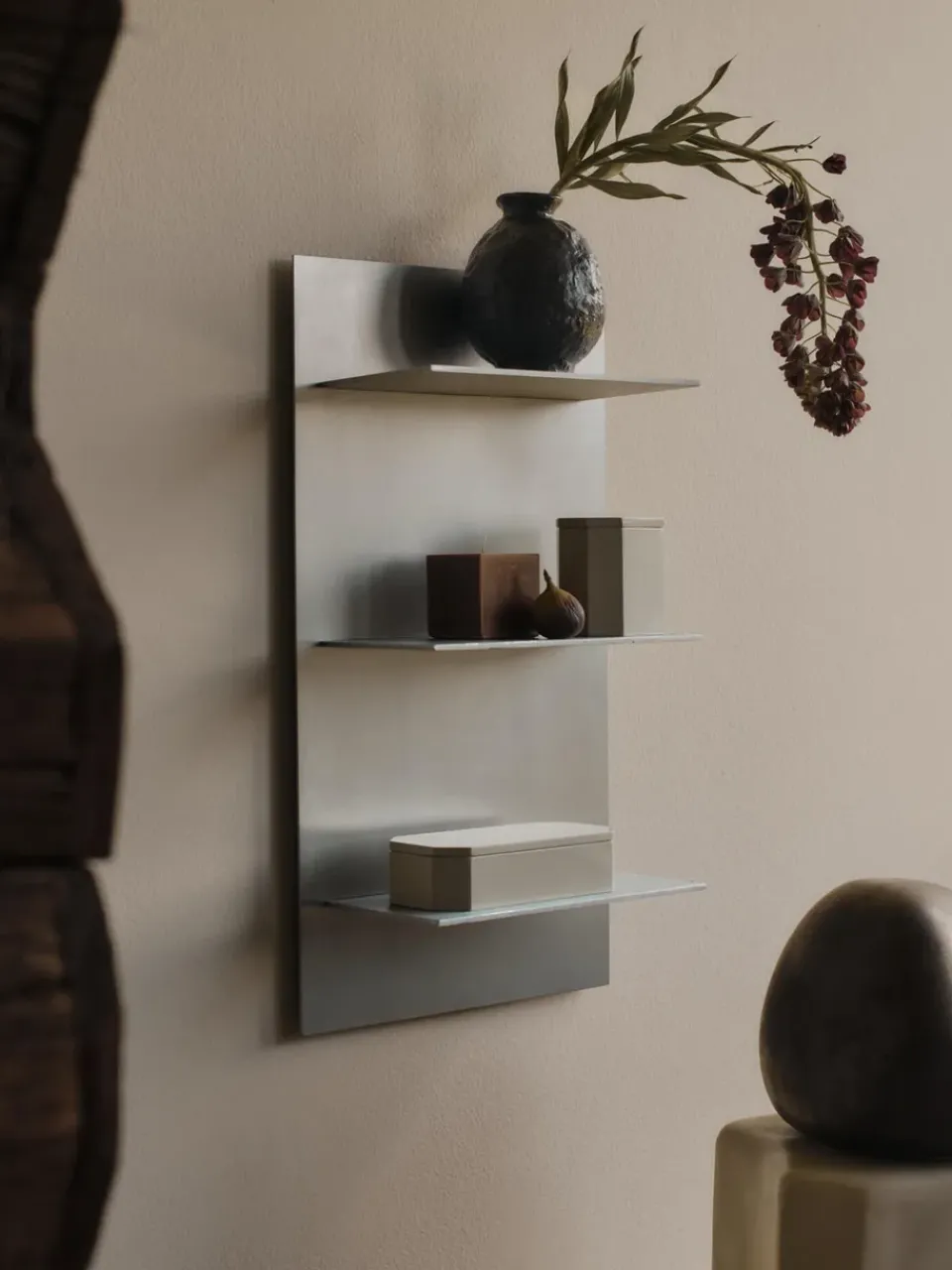 Estante de pared Lager triple small, Aluminium*Ferm Living Best