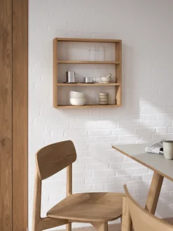 Estante de pared Sector , Roble, 50×50×10 cm*Andersen Furniture Discount