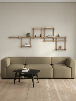 Estante de pared Treat doble, Roble natural aceitado, 50×12×50 cm*Andersen Furniture Outlet