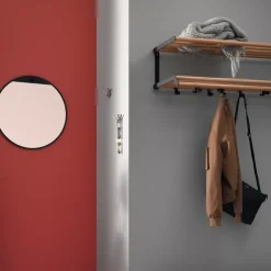 Estante perchero Tamburin 60 cm, roble-*Essem Design Sale