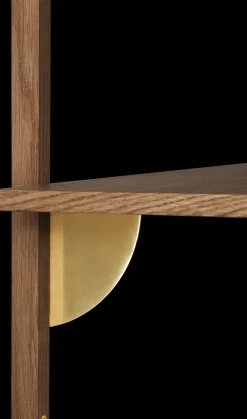 Estante Sector L/S, Smoked Oak, brass*Ferm Living