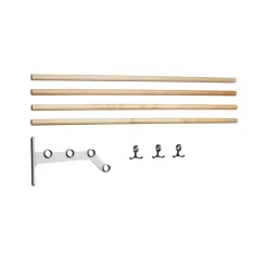 Estante sombrerero adicional Nostalgi 291, Abedul, soportes aluminio*Essem Design Sale