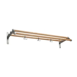 Estante sombrerero Nostalgi 291, Fresno, soportes aluminio*Essem Design Outlet