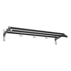 Estante sombrerero Nostalgi 291 100 cm, negro-aluminio*Essem Design Online