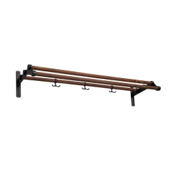 Estante sombrerero Nostalgi 291, Nogal, base negra*Essem Design Discount