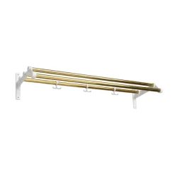 Estante sombrerero Nostalgi 291, Latón, base blanca*Essem Design