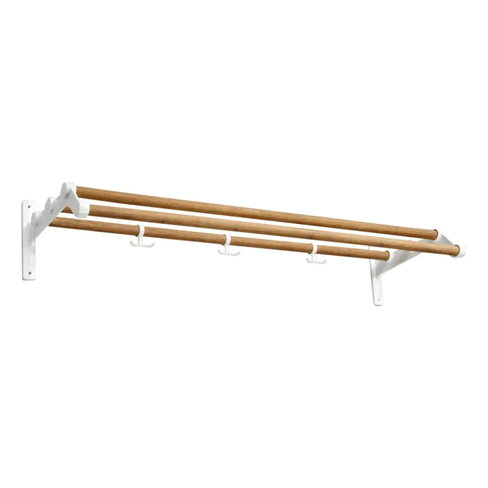 Estante sombrerero Nostalgi 291 100 cm, bambú-blanco*Essem Design Best