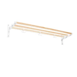 Estante sombrerero o zapatero Nostalgi, Abedul, base blanca*Essem Design