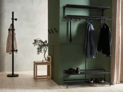 Estante sombrerero Tamburin 100 cm, roble teñido de -*Essem Design Outlet