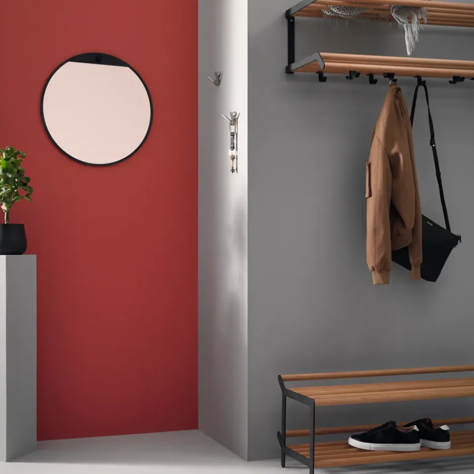 Estante sombrerero Tamburin 100 cm, Roble-*Essem Design New