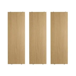 Estante , Roble, 58x20 cm, paquete de 3*String Hot