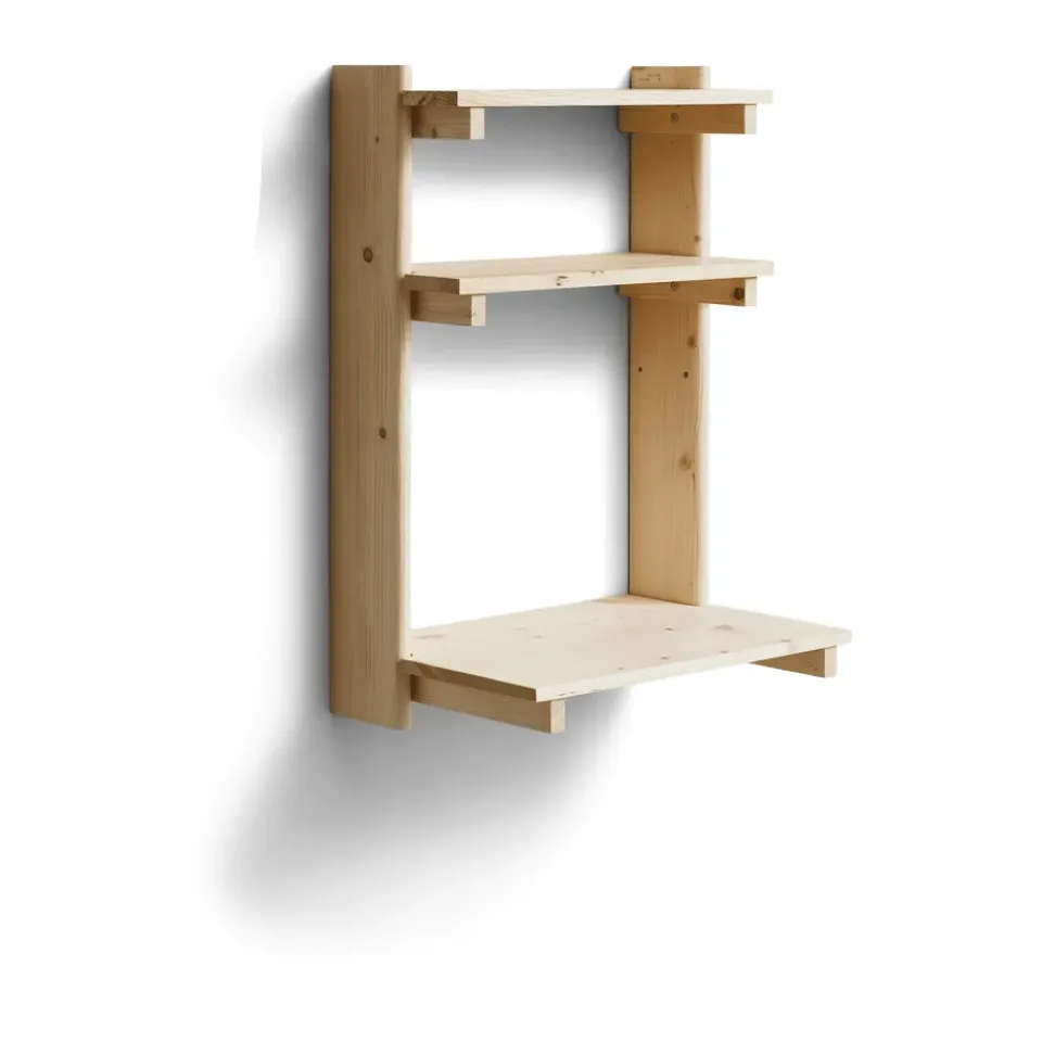 Estantería Beam de pared con escritorio, Pino*Form & Refine New