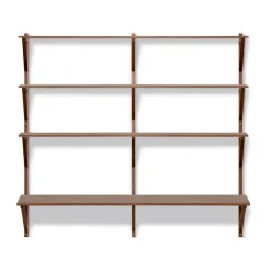 Estantería con escritorio BM29, 149x134 cm, Walnut lacquer*Fredericia Furniture Best