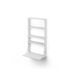 Estantería de pared con escritorio Gridlock - M1-A4-0-D, White stained Ash*Massproductions Discount