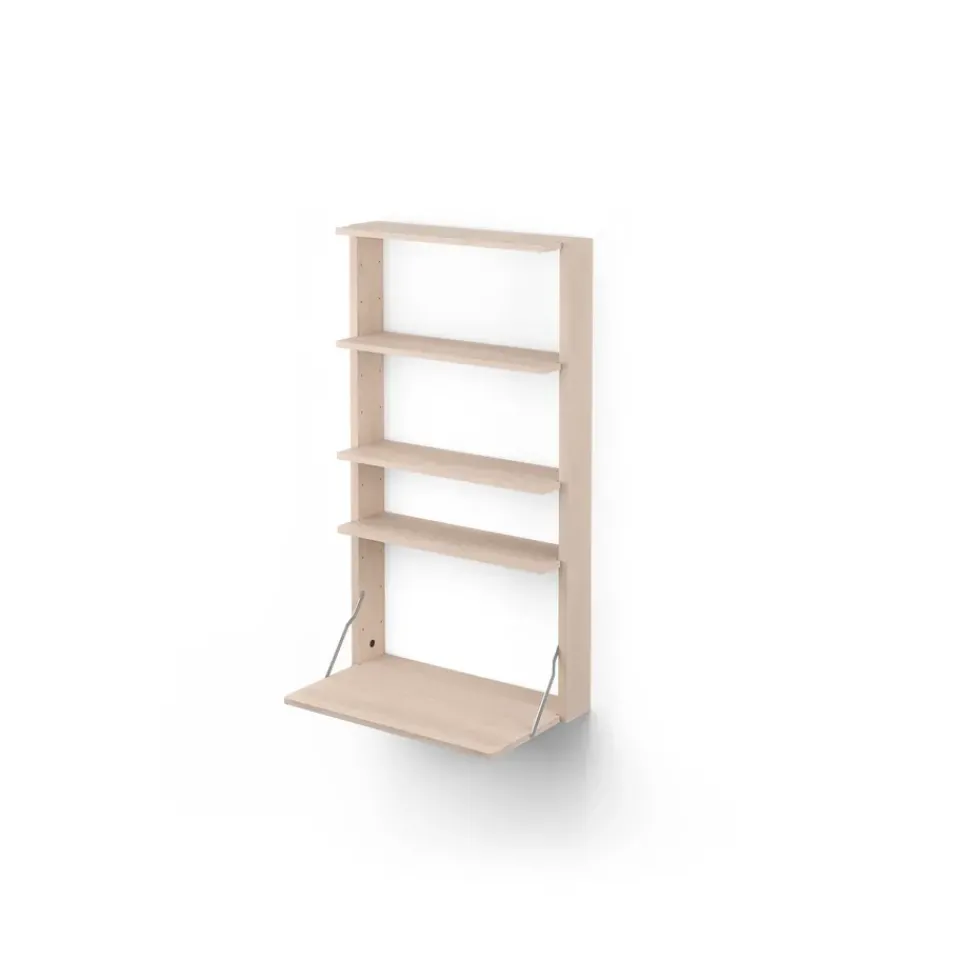 Estantería de pared con escritorio Gridlock - M1-A4-0-D, Natural Ash*Massproductions Online