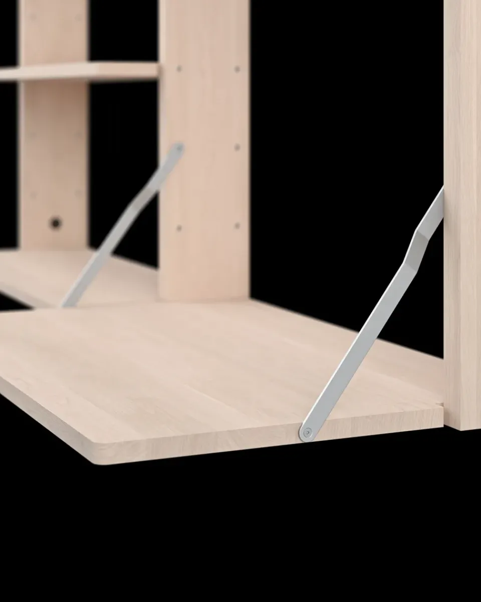 Estantería de pared con escritorio Gridlock - M1-A4-0-D, Natural Ash*Massproductions Online