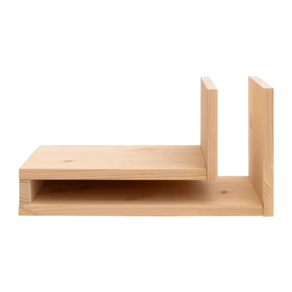 Estantería de pared F-shelf Play DIY, Pino, izquierdo*Maze Clearance