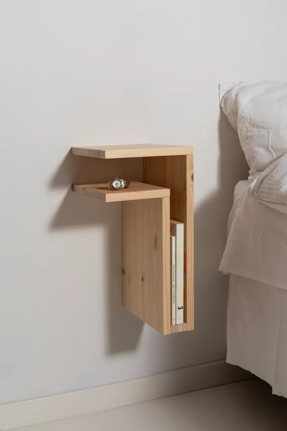 Estantería de pared F-shelf Play DIY, Pino, izquierdo*Maze Clearance