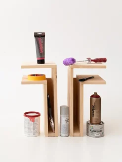 Estantería de pared F-shelf Play DIY, Pino, izquierdo*Maze Clearance