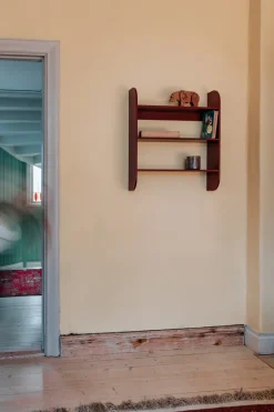 Estantería de pared Strapats 62x73,6 cm, Burgundy*TÔNN furniture Sale