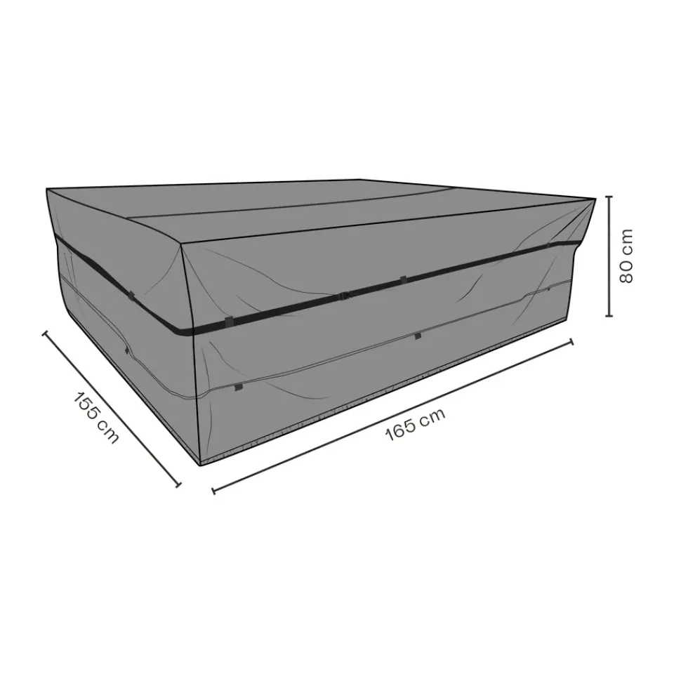 Funda protectora para conjunto de mesa y sillas, 165x155 cm*Brafab