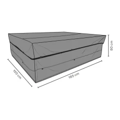 Funda protectora para conjunto de mesa y sillas, 185x155 cm*Brafab Discount