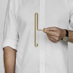 Gancho Wall hook large, oro mate*MOEBE Clearance