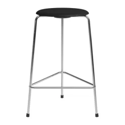 High Dot counter stool 3 patas, Ceniza negra-cromo*Fritz Hansen Hot
