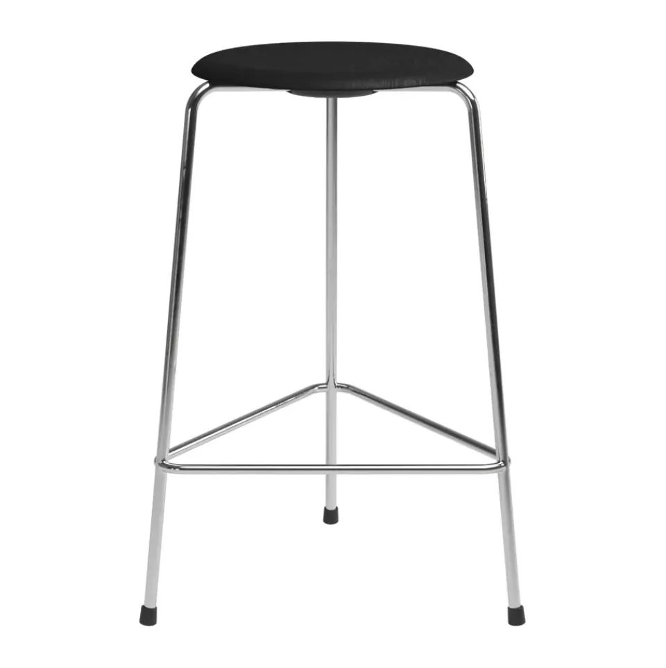 High Dot counter stool 3 patas, Ceniza negra-cromo*Fritz Hansen Hot