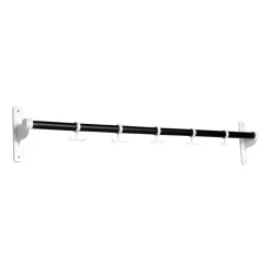 Listón de ganchos Nostalgi 100 cm, roble teñido de negro-blanco*Essem Design